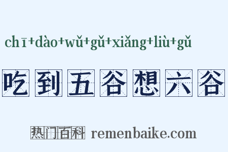 吃到五谷想六谷是什么意思的图片